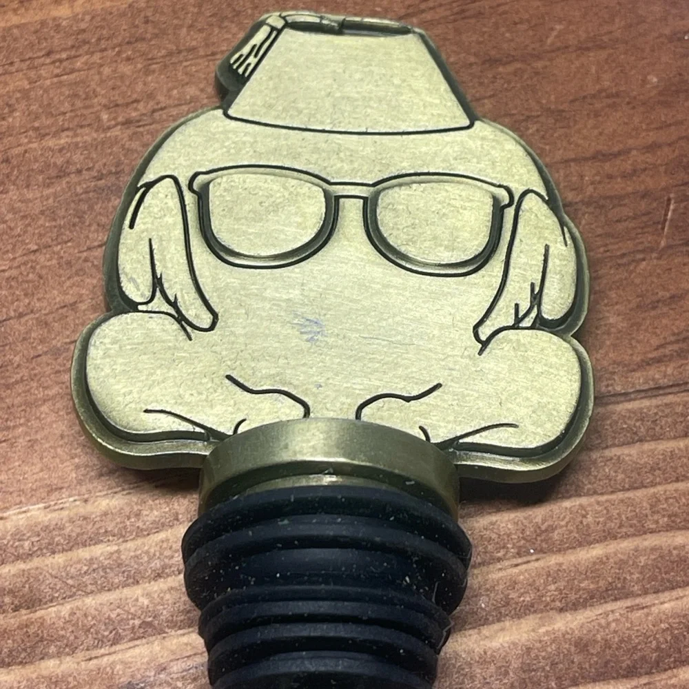 Friends TV Show Turkey Head Metal Bottle Stopper Novelty